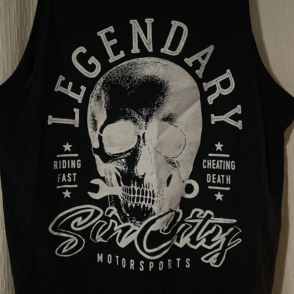 Men’s Sleeveless SinCity Motorsports Biker Shirt